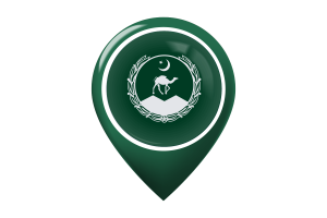 Balochistan Flag Map Pin Icon flag