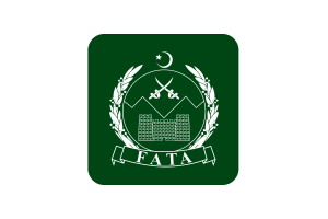 FATA Flag Square Rounded Shape flag