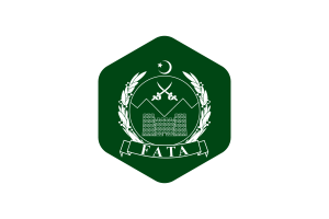 FATA Flag Rounded Hexagon Shape flag