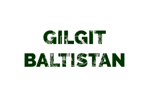 Gilgit Baltistan Text Art flag