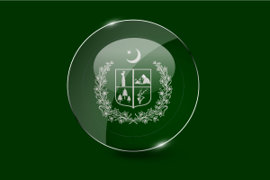 Gilgit Baltistan Flag Glossy Round Button flag