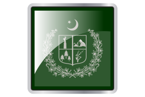 Gilgit Baltistan Flag Square icon flag