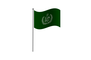 Waving Flag of Gilgit Baltistan flag