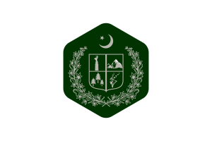 Gilgit Baltistan Flag Rounded Hexagon Shape flag