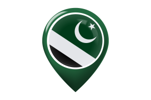 Islamabad Flag Map Pin Icon flag