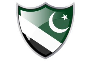 Shield with Flag of Islamabad flag