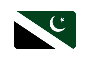 Islamabad Flag rounded Rectangle Vector Illustration flag