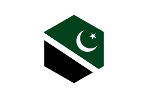 Islamabad Flag Hexagon Shape flag
