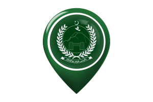 Khyber Pakhtunkhwa Flag Map Pin Icon flag