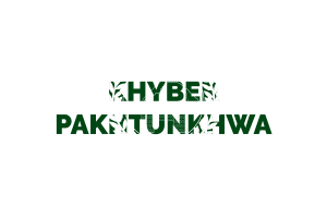 Khyber Pakhtunkhwa Text Art flag