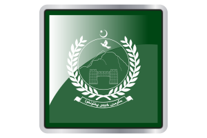 Khyber Pakhtunkhwa Flag Square icon flag