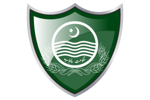 Shield with Flag of Punjab flag