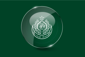 Sindh Flag Glossy Round Button flag