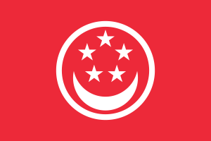 Flag of Civil Ensign of Singapore flag
