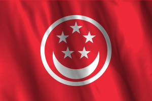 National Flag of Civil Ensign of Singapore flag