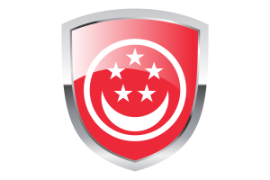 Civil Ensign of Singapore Clipart flag