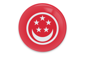 Civil Ensign of Singapore Flag Vector Art flag