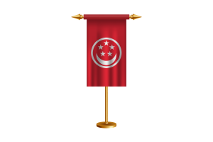 Civil Ensign of Singapore Flag Vector Free flag
