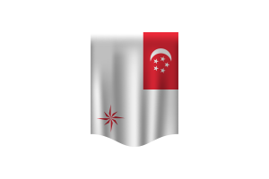 Naval Ensign of Singapore (legal ratio) Flag Banner flag