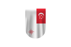 Naval Ensign of Singapore (legal ratio) Flag Vector Free Dowanlod (SVG, PNG) flag
