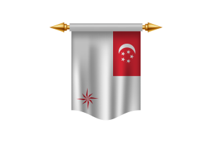 Naval Ensign of Singapore (legal ratio) Flag Royal Banner flag