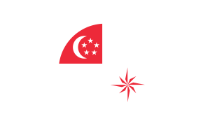Naval Ensign of Singapore (legal ratio) Flag Circle Vector Free flag