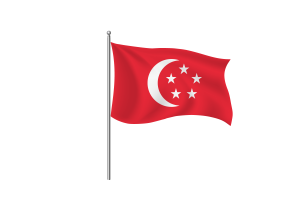 President of Singapore Flag Clipart flag
