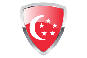 President of Singapore Shield Flag flag