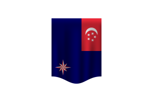 Emblem of State Marine Ensign of Singapore flag
