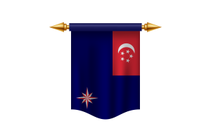 State Marine Ensign of Singapore Flag Royal Banner flag