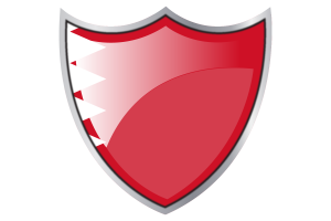 Shield with Flag of Kuwait Al-Sulami flag