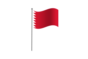 Waving Flag of Kuwait Al-Sulami flag