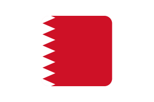 Kuwait Al-Sulami Flag Square Rounded Shape flag