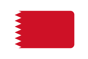 Kuwait Al-Sulami Flag rounded Rectangle Vector Illustration flag