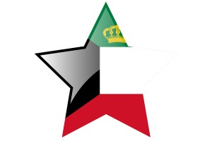 Standard of the Emir of Kuwait Flag Star Icon flag