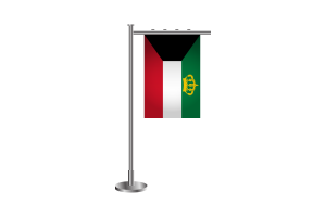 Standard of the Emir of Kuwait Standing Flag flag