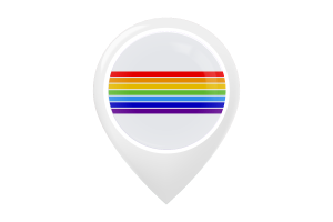 Jewish Flag Map Pin Icon flag