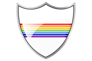 Shield with Flag of Jewish flag