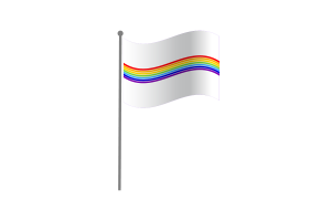 Waving Flag of Jewish flag