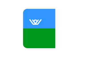 Yugra Flag Square Rounded Shape flag