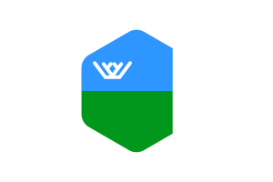 Yugra Flag Rounded Hexagon Shape flag