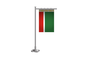 Chechen Republic Standing Flag flag