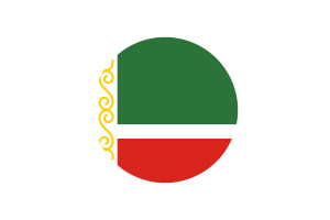 Chechen Republic Flag Circle Vector Free flag