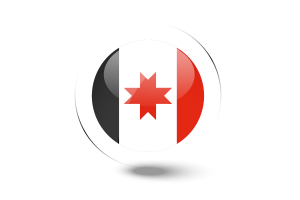 Udmurtia Flag Glossy Round Button flag