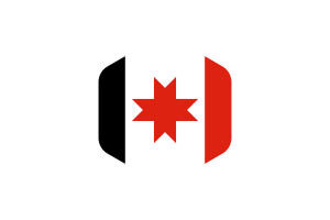 Udmurtia Flag Rounded Hexagon Shape flag