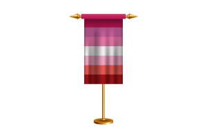 esthétique du drapeau lesbien flag