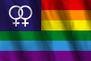 Lesbian flag colors flag