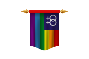 Lesbian flag minecraft flag