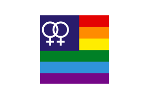 Genderfluid Lesbian flag flag