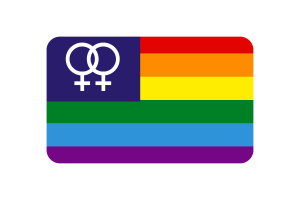 Asexual Lesbian flag flag